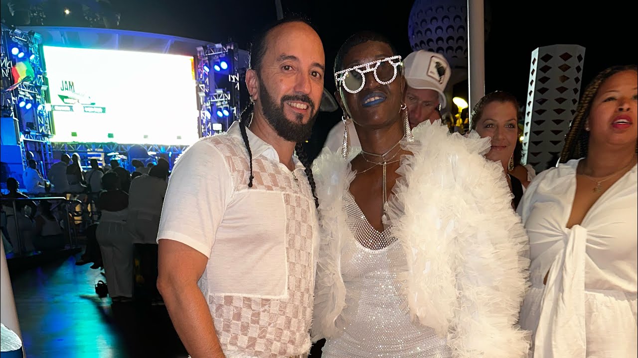 Miami🇺🇸/JamRock Cruise🇯🇲2023 Prt 5, Day at Sea Heading for Jamaica and White Out Party!