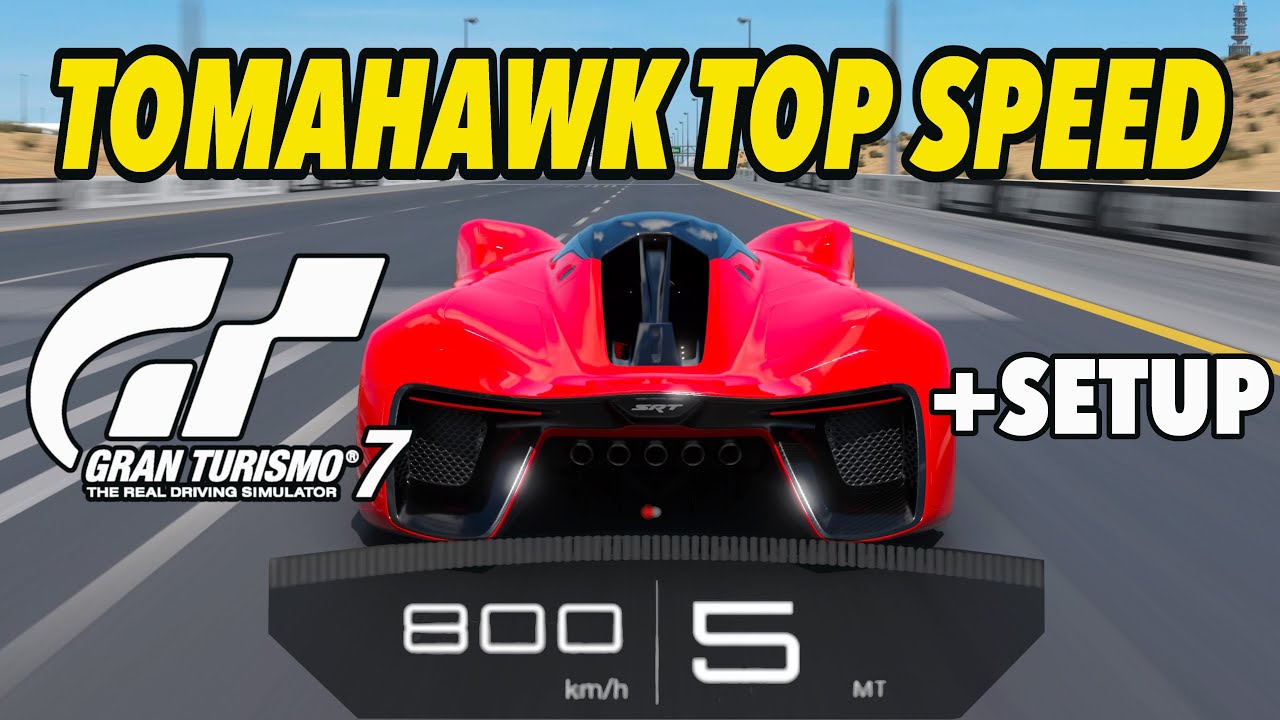 GT7 - Top Speed World Record? 800 km/h / 497 mph - Tomahawk X VGT + Setup