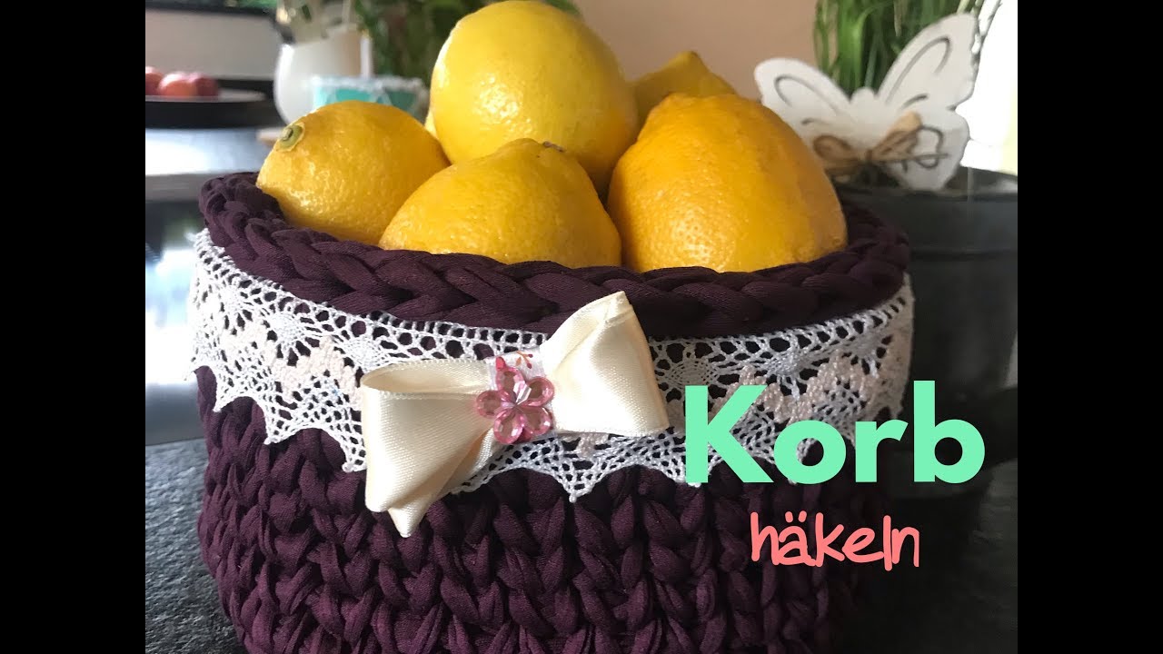 Korb aus Textilgarn