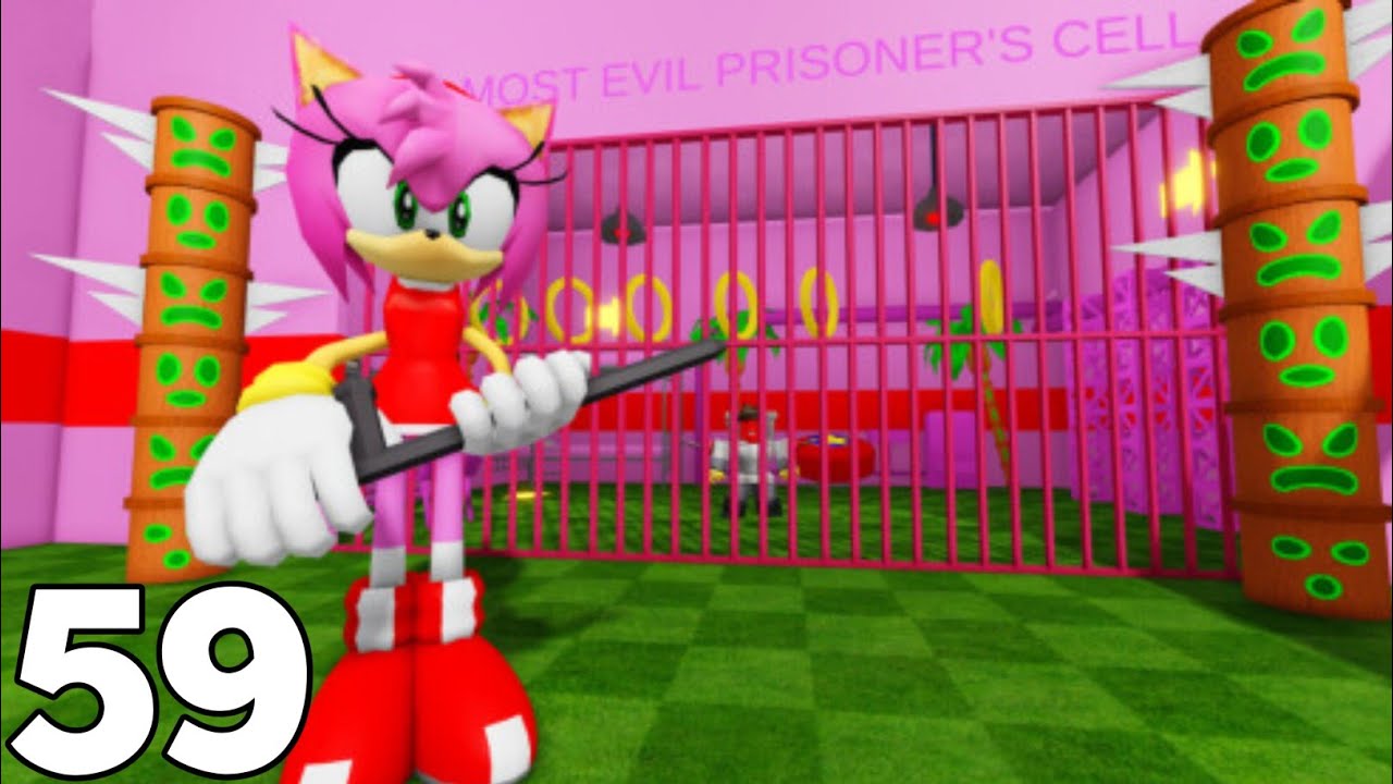 AMY ROSE PRISON RUN OBBY Roblox full gameplay part-59