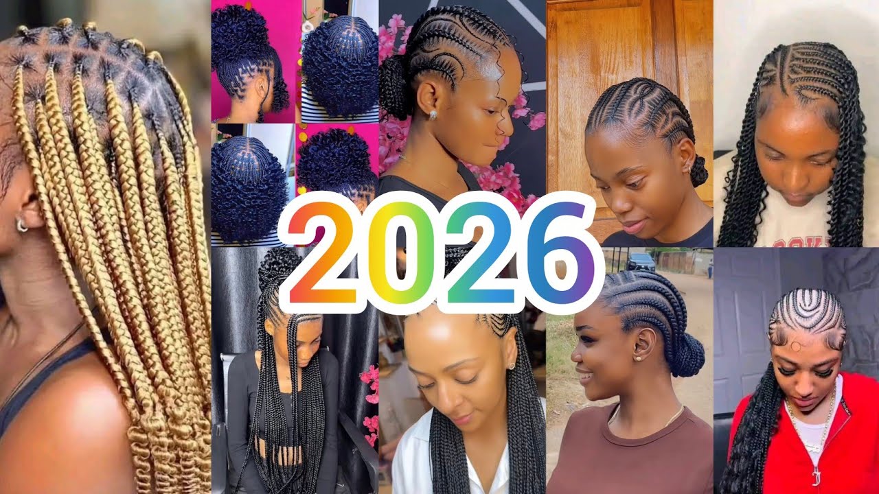 2026 TRENDING BRAIDS HAIRSTYLES /GHANA WEAVING HAIRSTYLES / STITCH BRAIDS HAIRSTYLES #viral