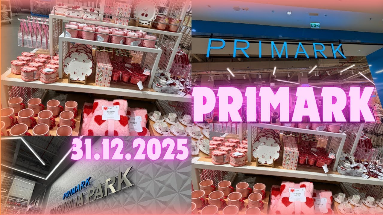 Zakupy w Primark 31.12.2025 Takie cudeńka dzisiaj trafiłam 😍🍒 cherry pink  🌸 cute heart ❤️🩷