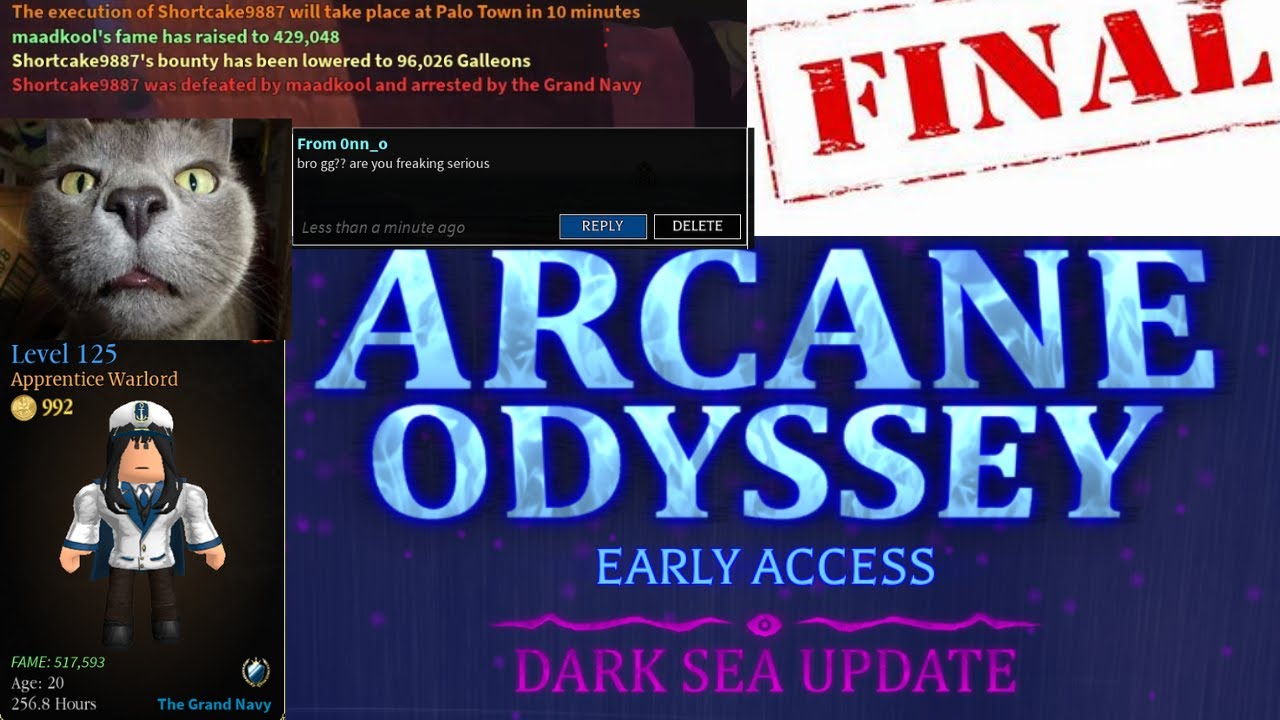 Road To Admiral Pt 4 Finale / / Arcane Odyssey
