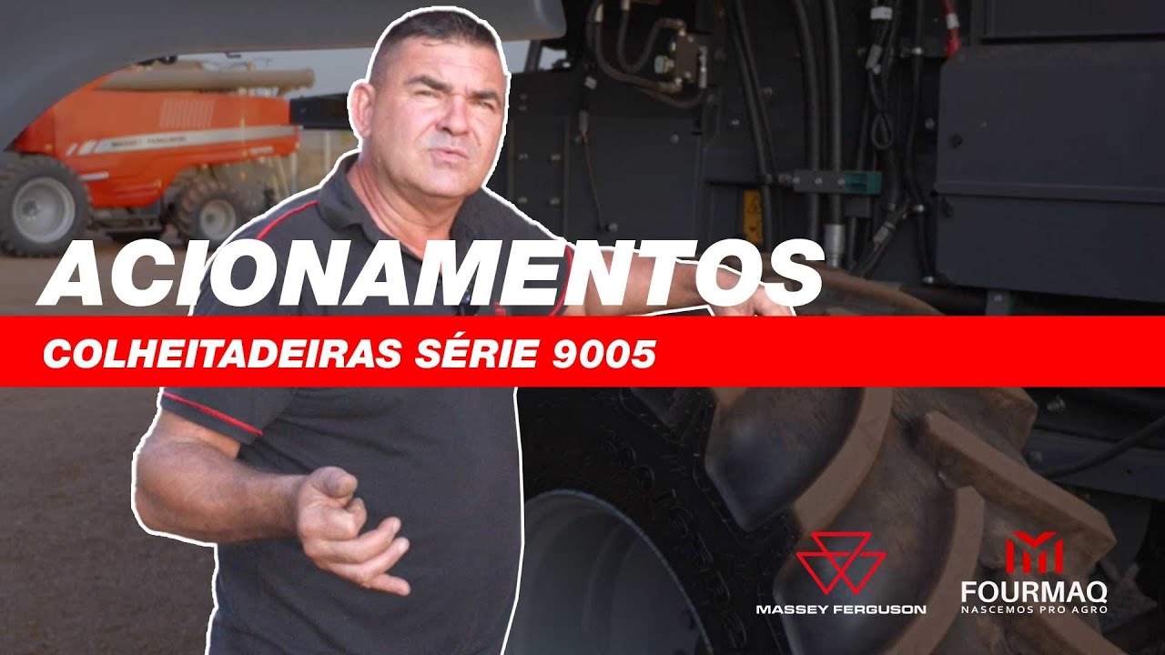Acionamentos - Colheitadeira Axial Série 9005 da Massey Ferguson