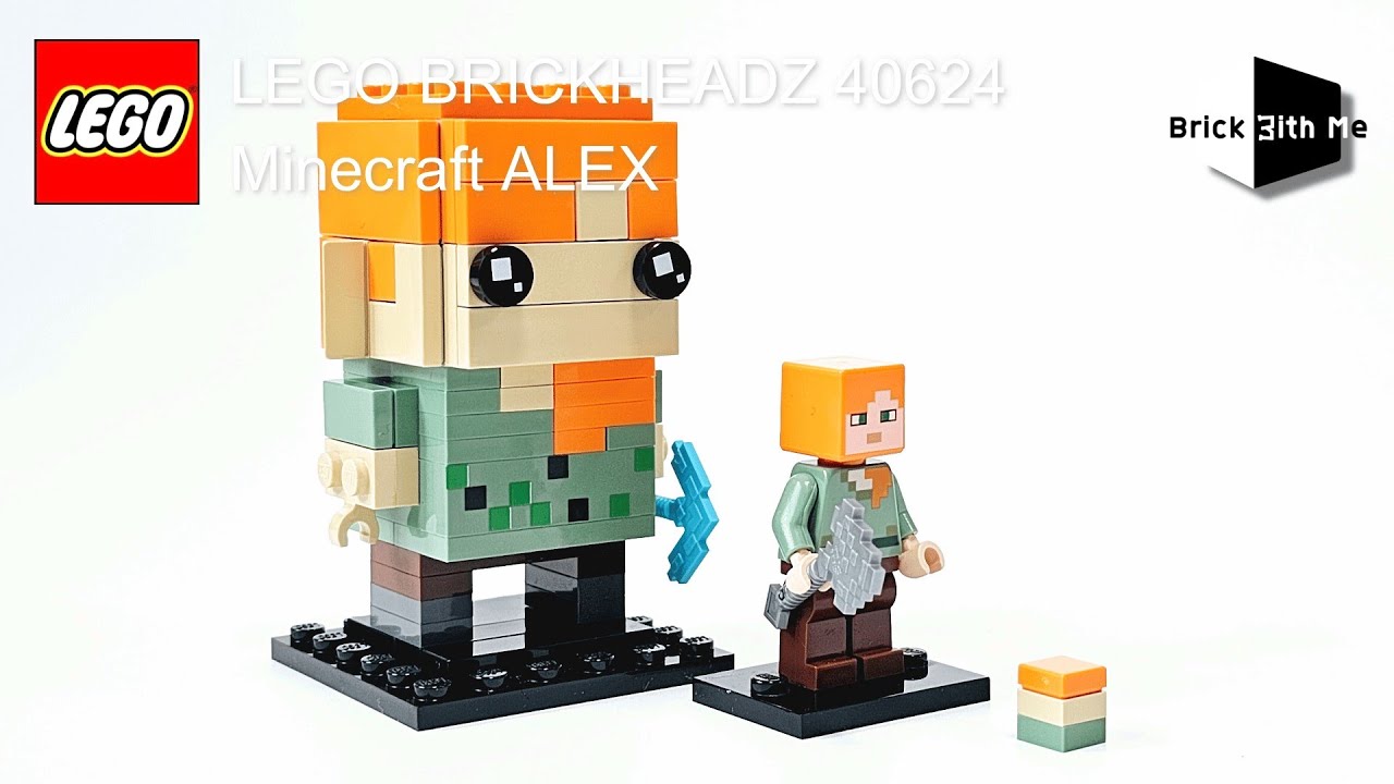 LEGO BRICKHEADZ 40624 Minecraft ALEX speedbuild BrickwithMe