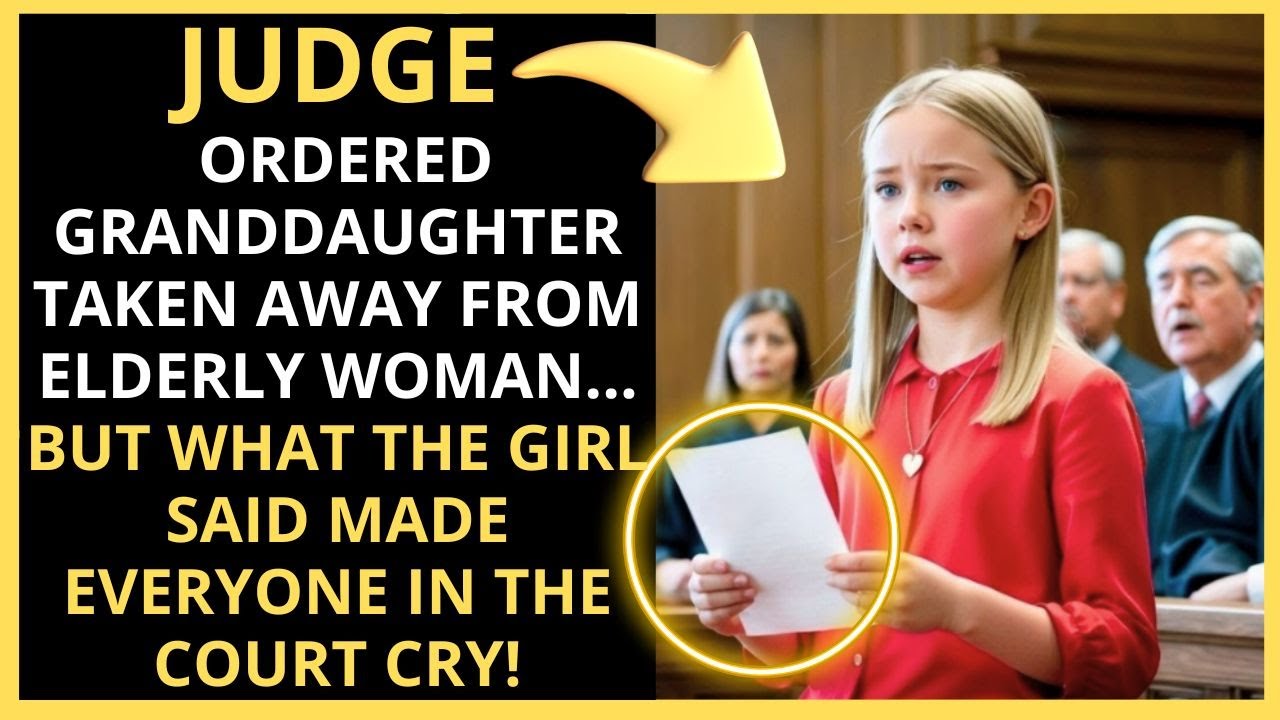 Judge Took Granddaughter From Elderly Woman… But the Girl’s Words Made the Court Cry!