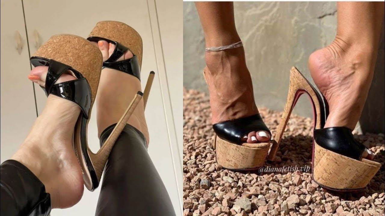 Потрясающие туфли на шпильке и платформе 👠 // Босоножки на платформе и высоком каблуке для женщин👠🔥