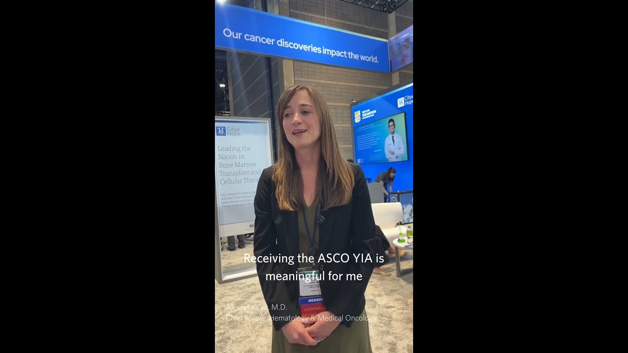 Alexis LeVee, M.D.: Reflections on Receiving the ASCO Foundation Young Investigator Award 