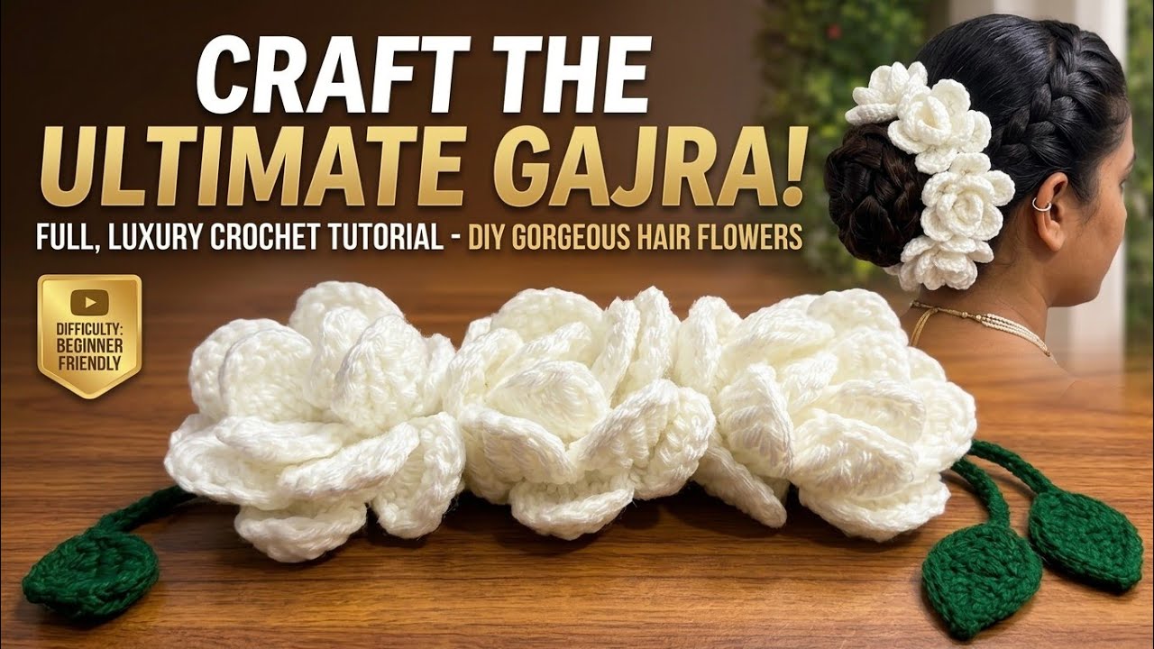 Jasmine flower gajra | full tutorial | step by step