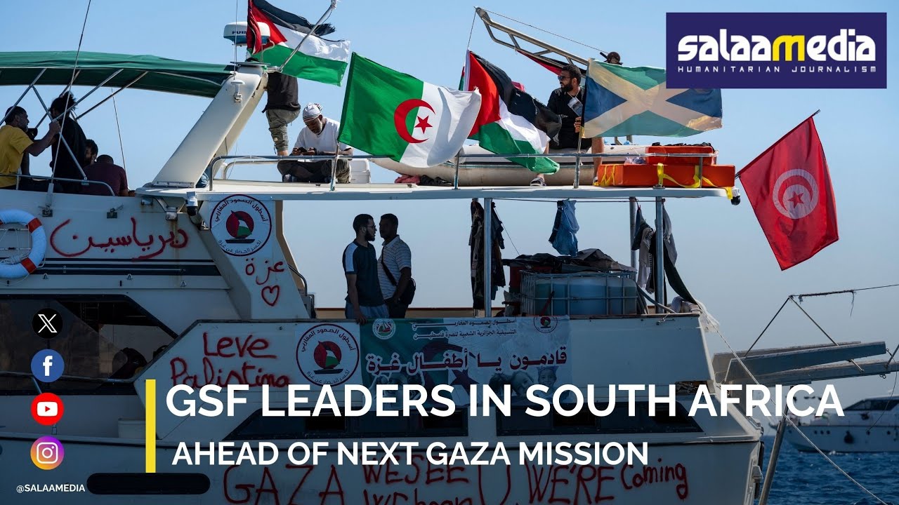 Global Sumud Flotilla Leaders in South Africa Ahead of Next Gaza Mission