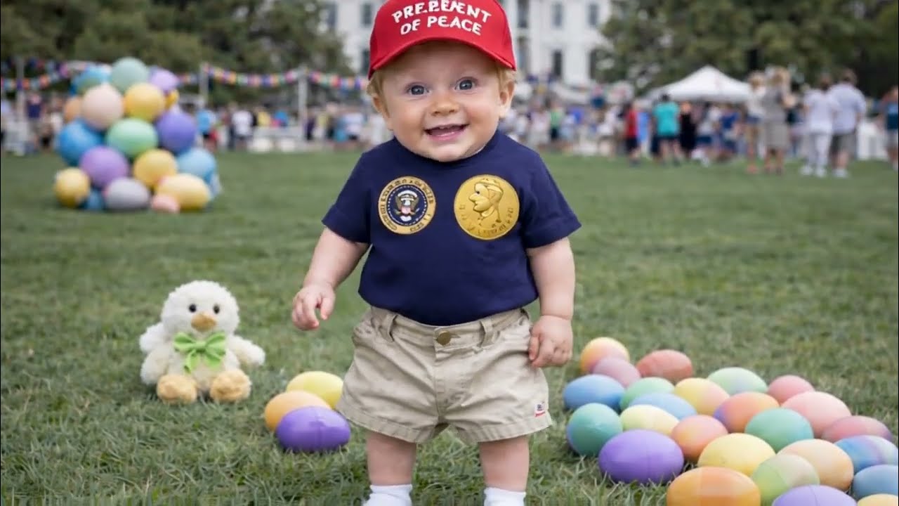 Baby Trump vs. Biden: The Great White House Easter Egg Disaster! 🐣😂