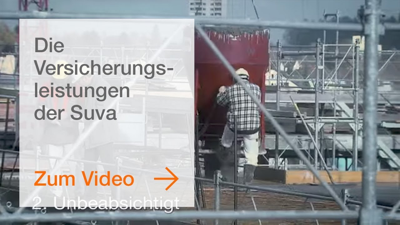 Die Versicherungsleistungen der Suva bei einem Unfall