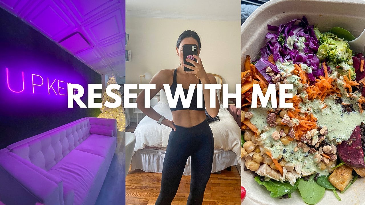 GETTING BACK ON TRACK VLOG: reset with me for the new year, workout with me, honesty chat