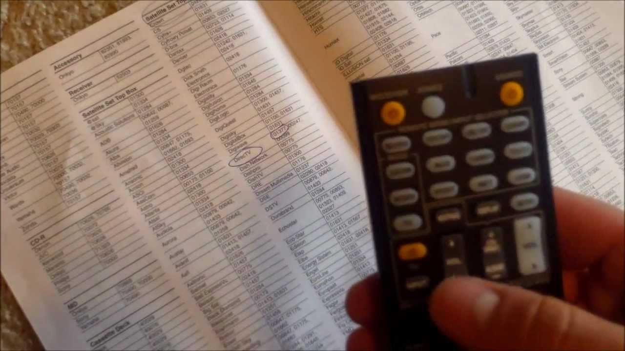 PROGRAMMING ONKYO REMOTE To TV Code Review