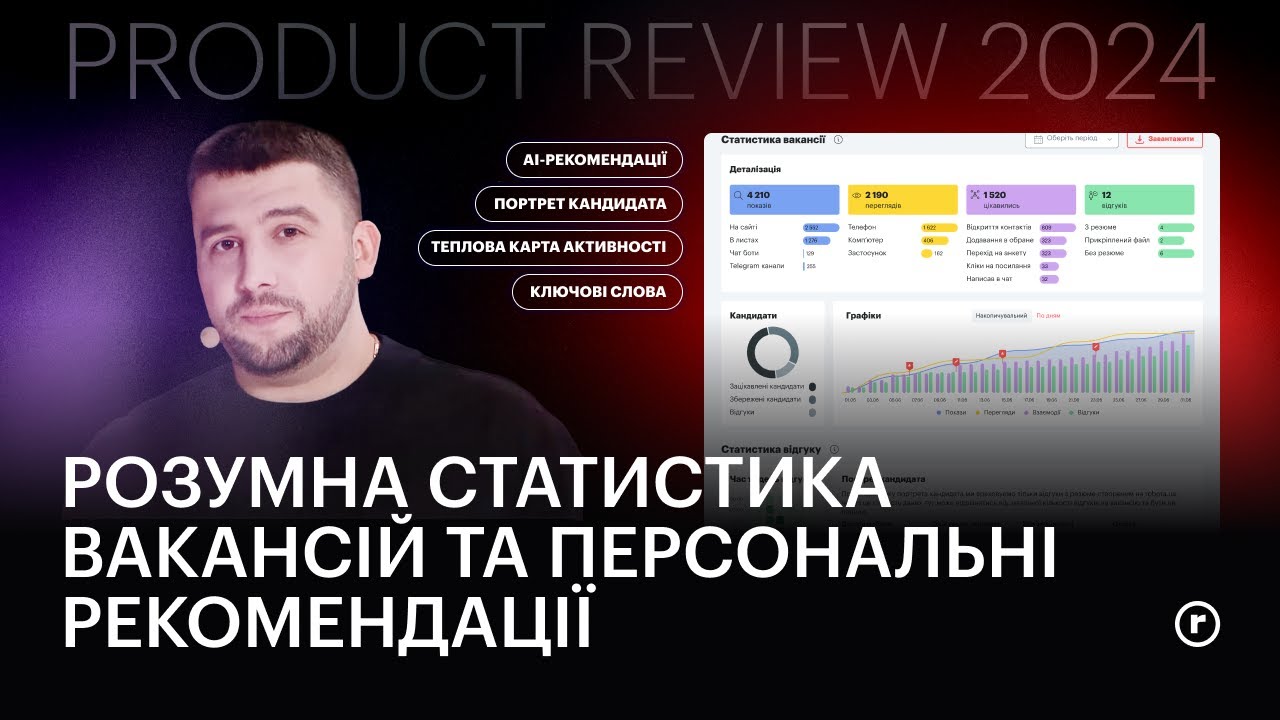 Як працює оновлена статистика вакансій на robota.ua | Product Review 2024