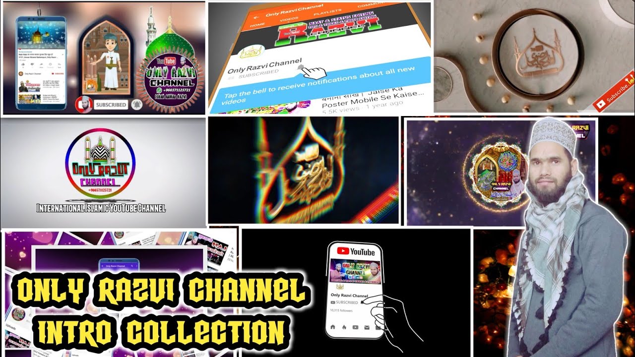 Only Razvi Channel Intro Collection 🔥 | Israr Tutorials