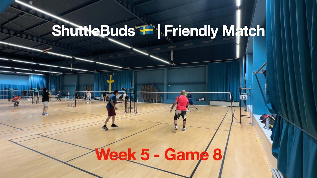 Net Play & Smash Action 😎 | Indian Doubles Match Sweden | Week 5 – Game 8