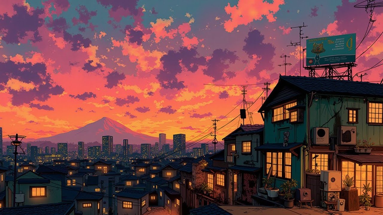 Japanese Lofi Ambience 🏮 Атмосфера Старого Города и Расслабляющие Хип-Хоп Биты 🎶 Музыка для Учебы