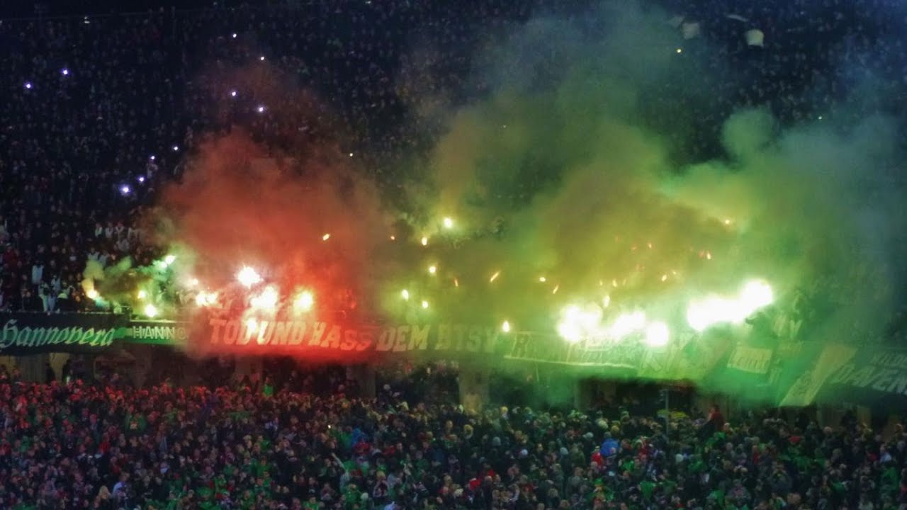Hannover 96 - BTSV 08.11.2013 Choreo, Pyro, Support