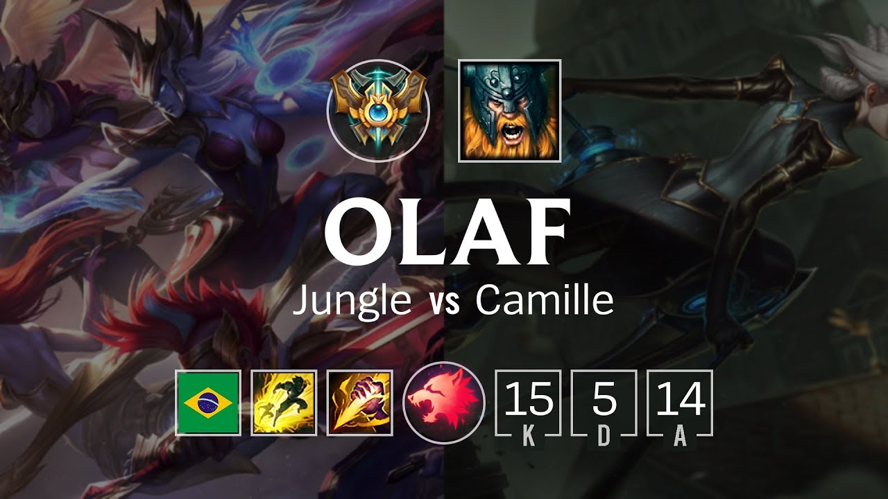 Olaf Jungle vs Camille - BR Challenger Patch 8.20