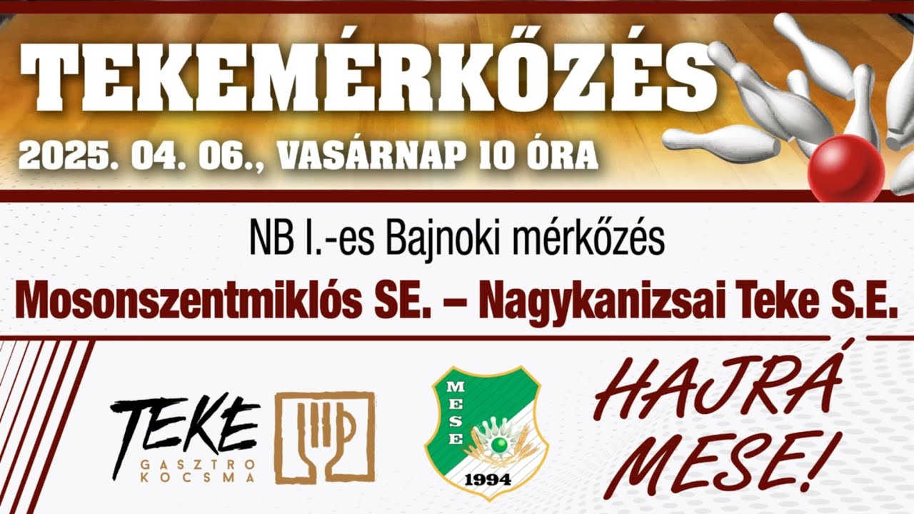 Mosonszentmiklósi SE - NK TEKE SE  19. forduló 2025.04.06