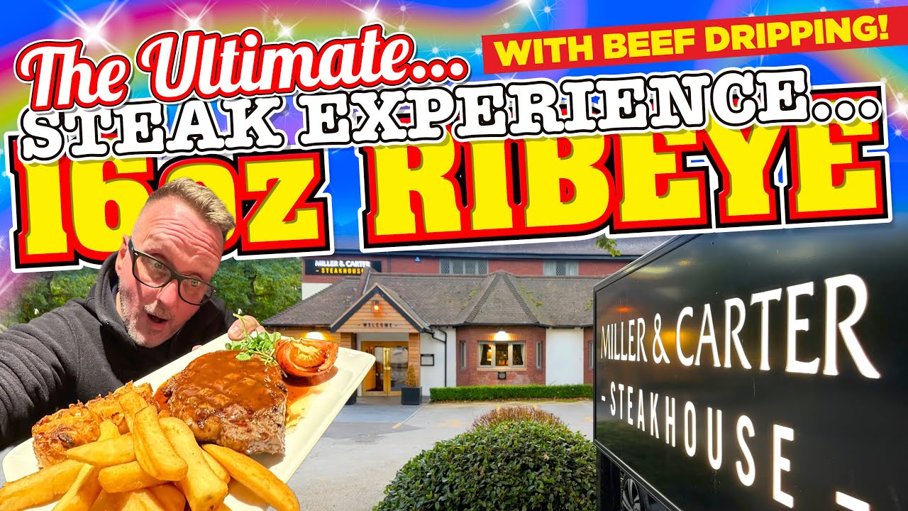 Miller & Carter Steakhouse 16oz Ribeye THE ULTIMATE STEAK EXPERIENCE with BEEF DRIPPING Sauce!