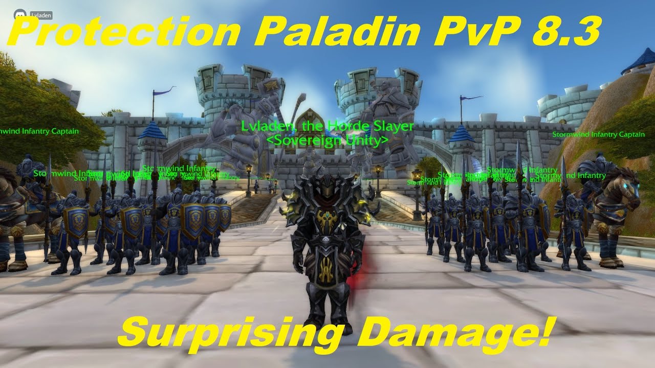 WoW 8.3 Prot Paladin PvP - Huge Damage and Healing - Lvladen Commentary