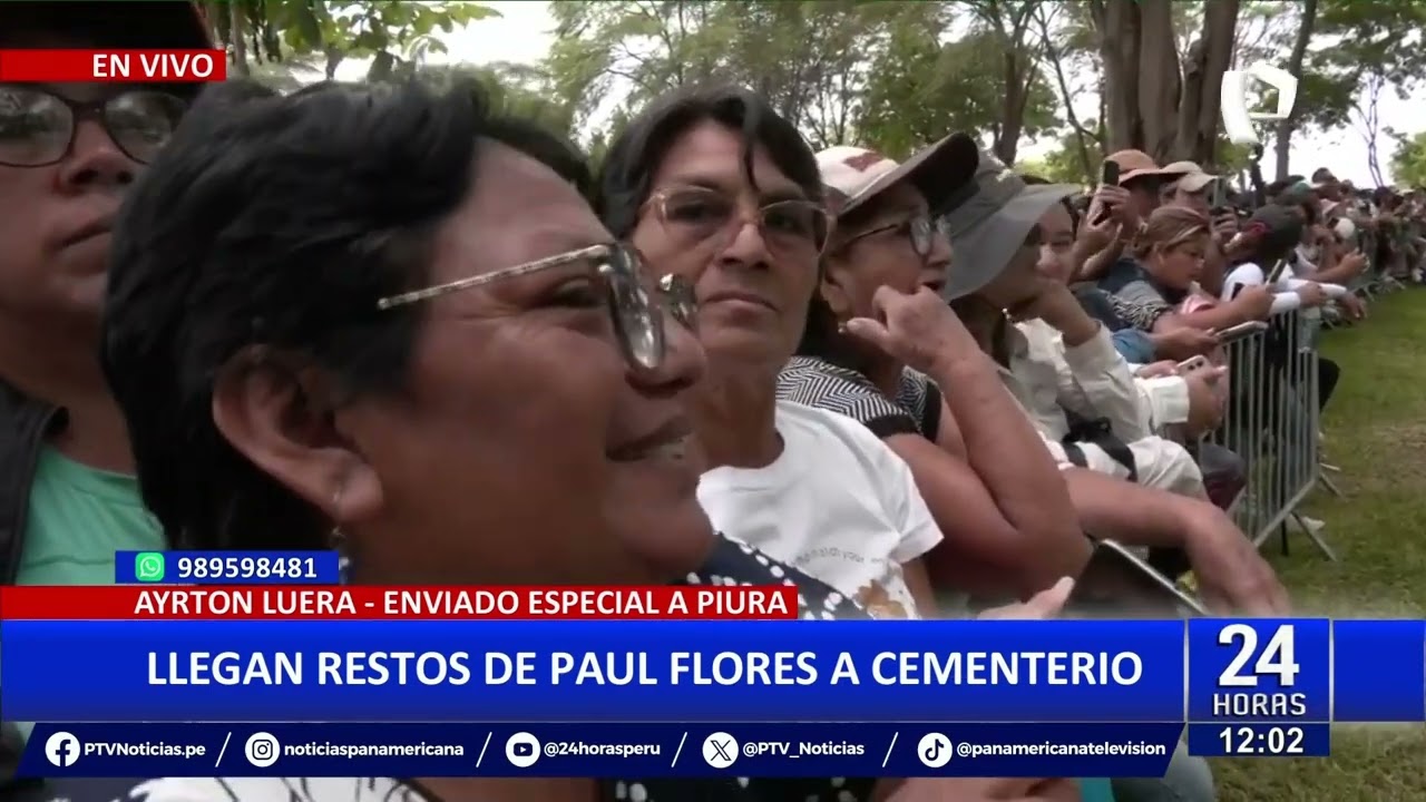 Paul Flores, de Armonía 10, es sepultado en medio de emotiva despedida en Piura (2/3)