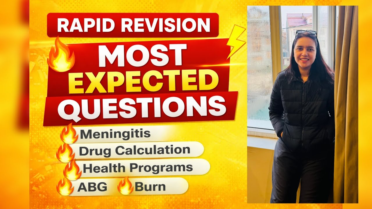 NORCET 2026: Rapid Revision | Most Expected Nursing Questions 🔥
