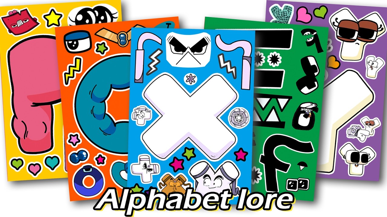 Alphabet lore Sticker Book Collection ( A to Z ) 🔠 알파벳로어 A-Z
