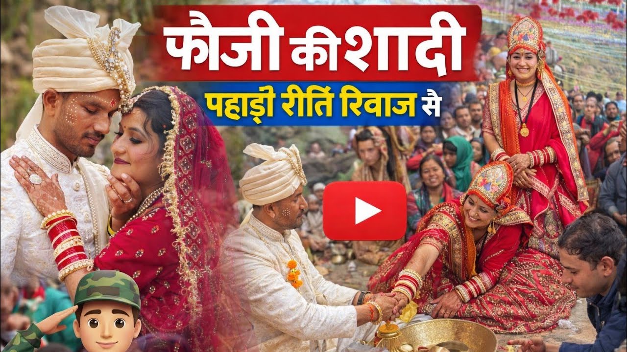 फौजी की गई इंडिया नेपाल🇳🇵 बॉडर शादी 😍16km पैदल शादी कनार गांव धारचूला @kammupahadi 