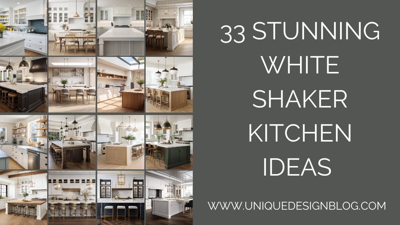 33 Stunning White Shaker kitchen ideas