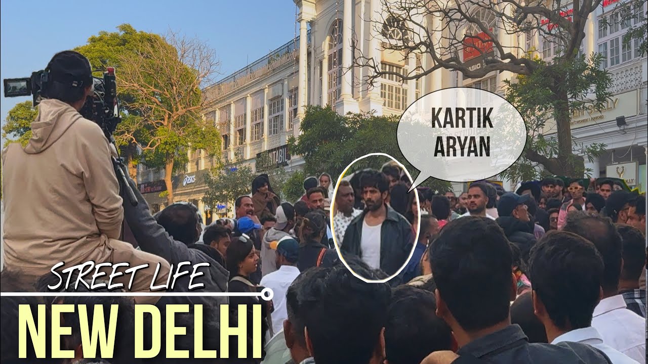 Exploring New Delhi’s Street Life - 4K Connaught Place Walking Tour INDIA