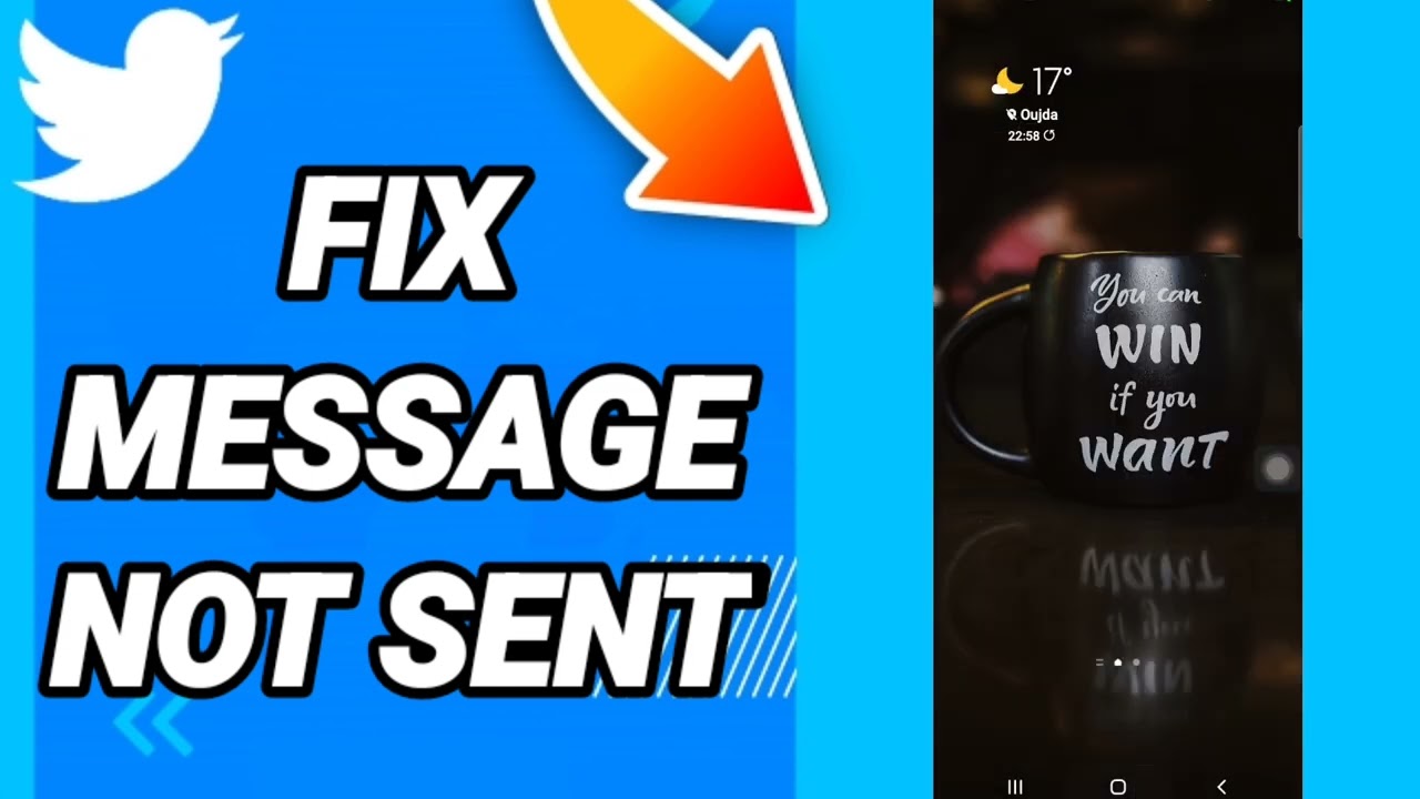 How to fix message not sent On Twitter