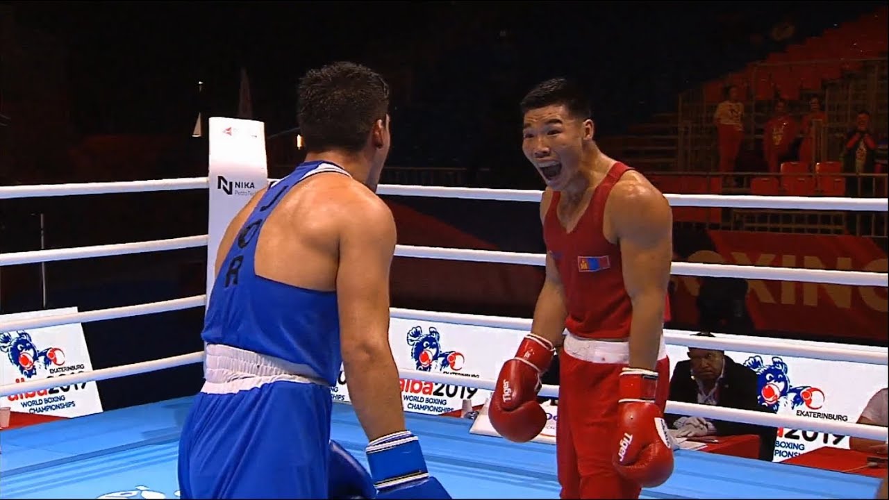 Round of 16 (69kg)  GANBAATAR Bayarkhuu (MGL) vs EASHASH ZEYAD (JOR) /AIBA World 2019