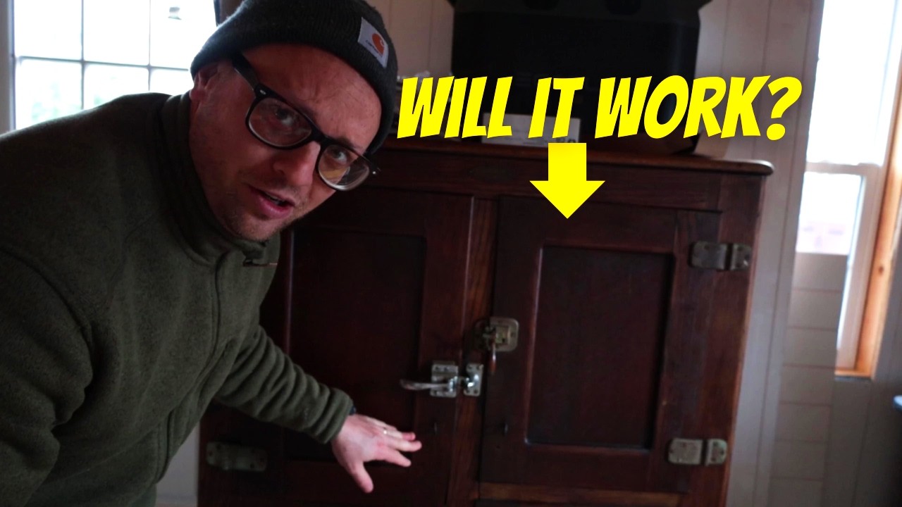 Testing an Antique Ice Box Fridge | Off-Grid Shed to Home