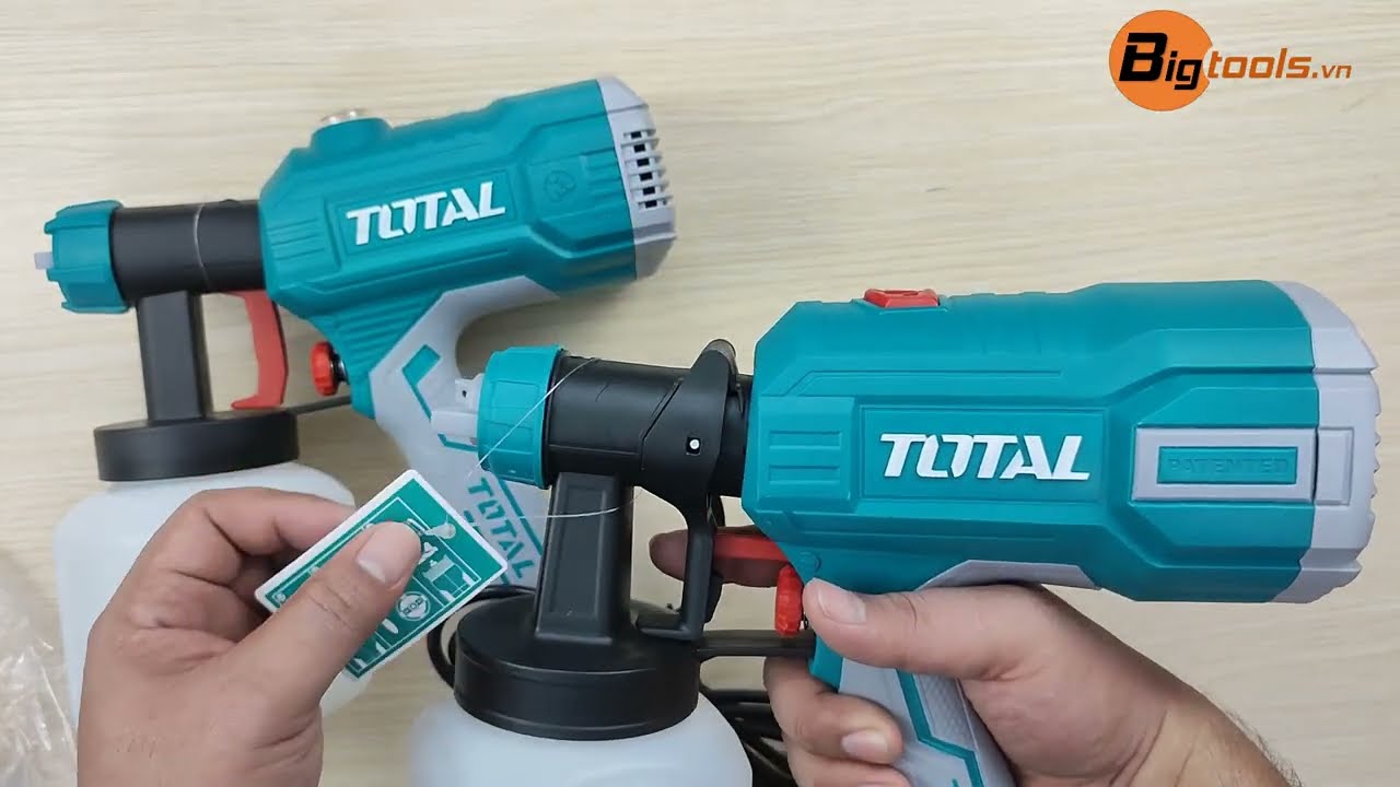 Bigtools.vn - Nên chọn mua máy phun sơn dùng điện hay phun sơn dùng pin TT3506 và TSGLI20406