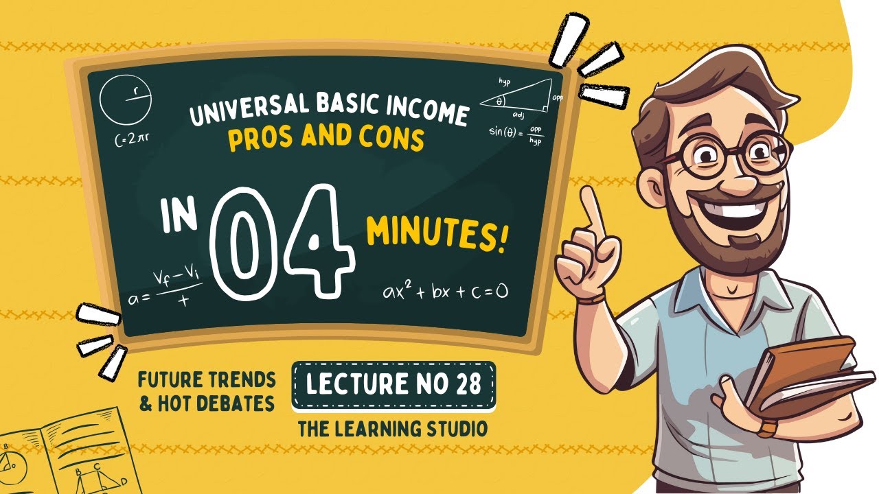 Объяснение универсального базового дохода (УБД) | Плюсы и минусы в экономике | Серия лекций по фи...