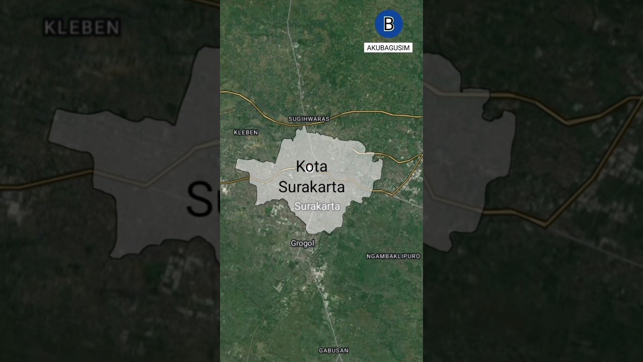 Geografi Kota Surakarta, Provinsi Jawa Tengah, NKRI🇮🇩
