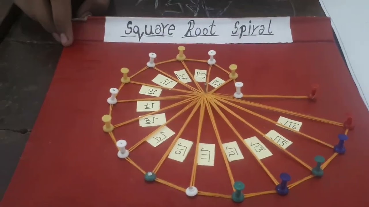 Maths activity2( Square root Spiral )by Garde 9thOrison students