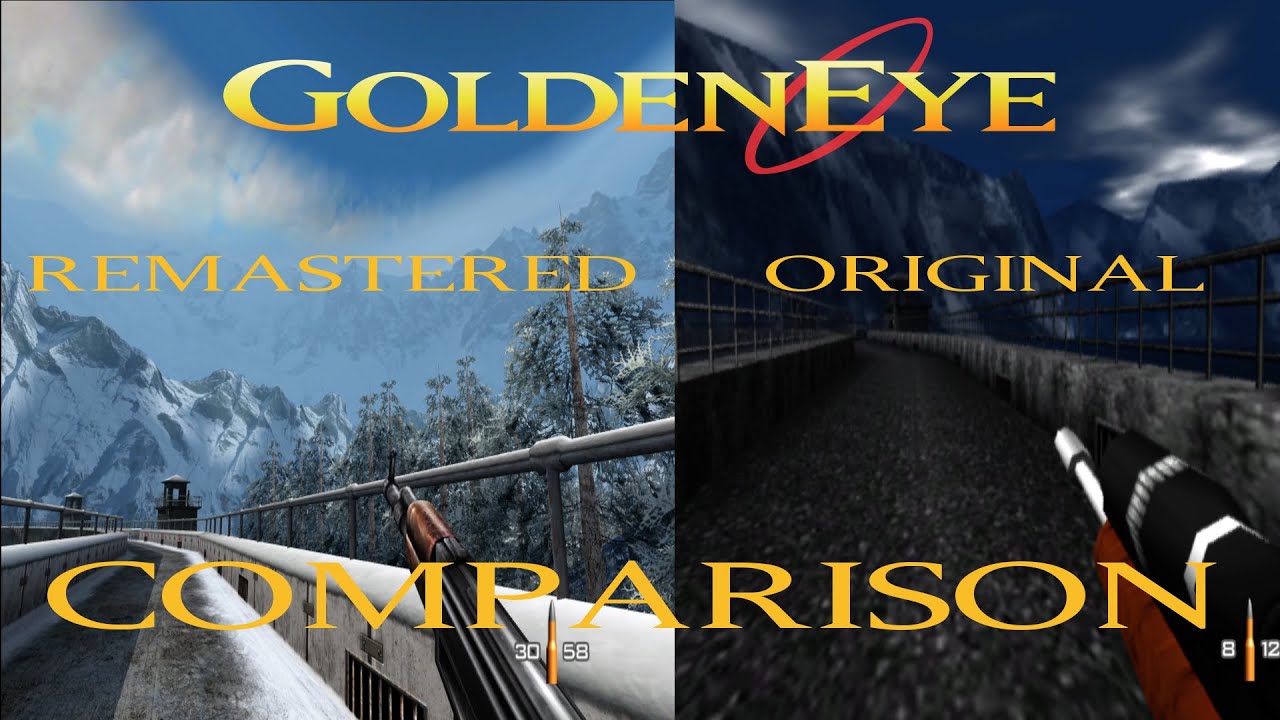 Goldeneye 007 XBLA Remaster vs. Original COMPARISON - Dam Agent