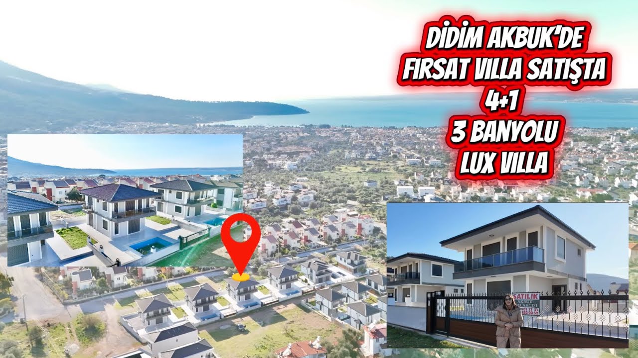 🏡 Akbük Merkezde Sıfır | Akıllı Ev Sistemli | 4+1 Havuzlu Lüks Villa