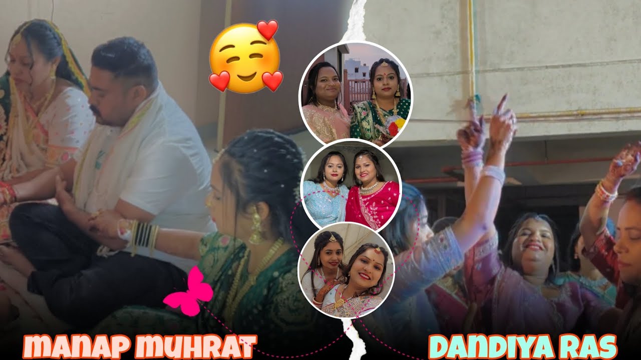 Mandap muhurat & Dandiya Ras@Aarusarvaiya ❤️