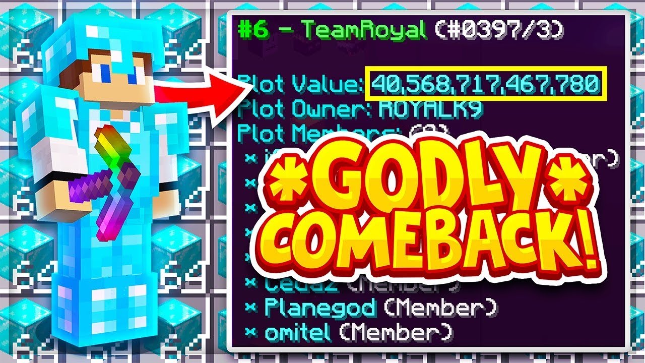 MAKING A *MASSIVE* COMEBACK WITH THIS GOD TEAM! | Minecraft Prison | Archon |
