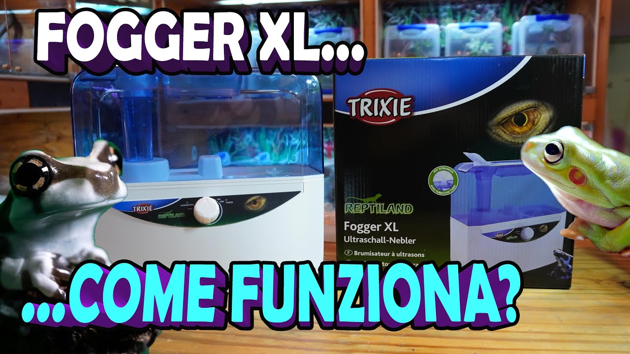 FOGGER NEBULIZZATORE AD ULTRASUONI TRIXIE - UMBOXING - TUTORIAL - RETTILI - BASSI GARDEN