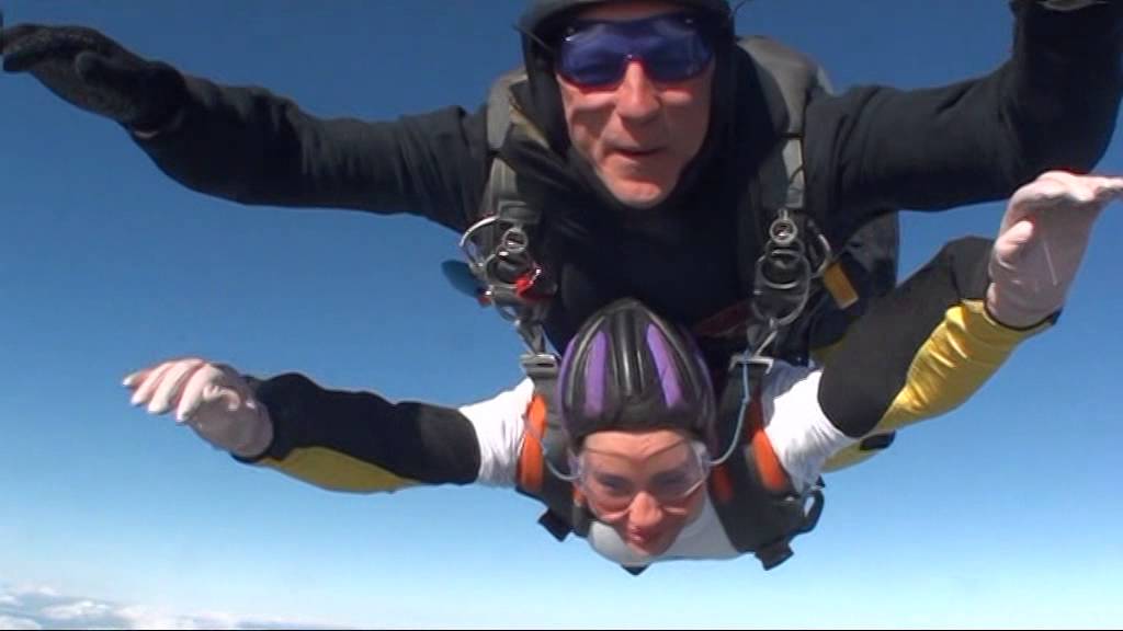 Laura's Tandem Skydive at Black Knights Parachute Centre 2014