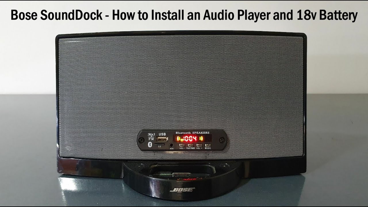 Bose SoundDock - How to Install an Audio Player and 18v Battery