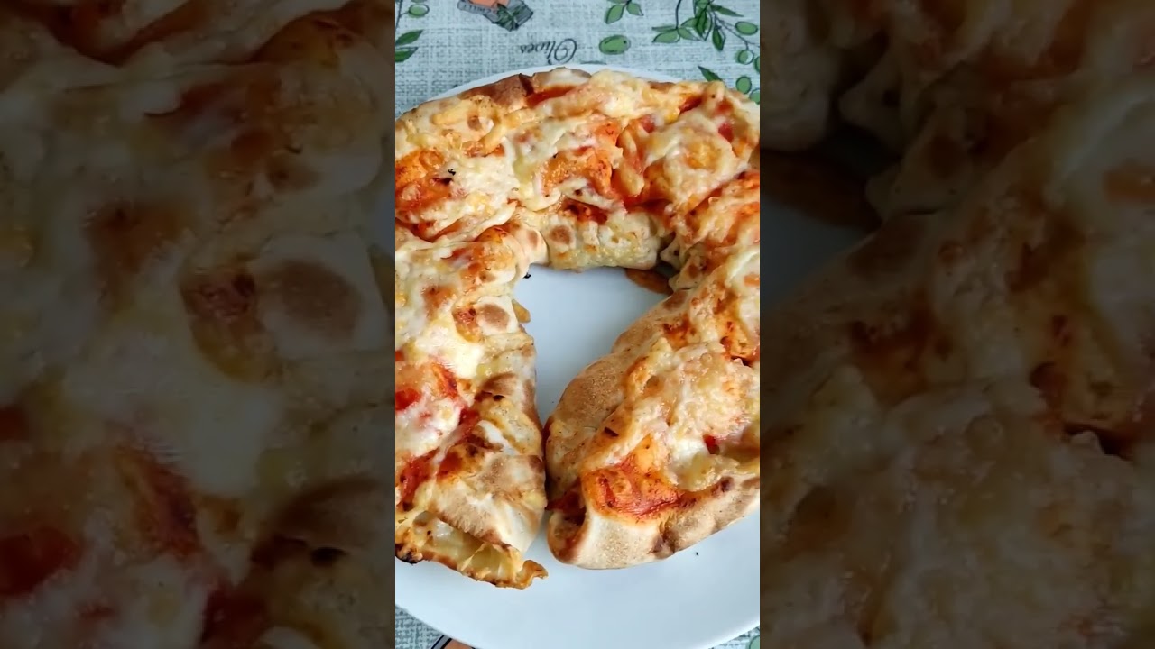 Stuffed pizza ring#Shorts