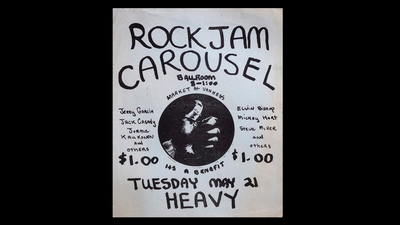 Garcia, Hart, Kaukonen, Casady, Bishop, Miller & Scarlett 05.21.1968 San Francisco, CA SBD
