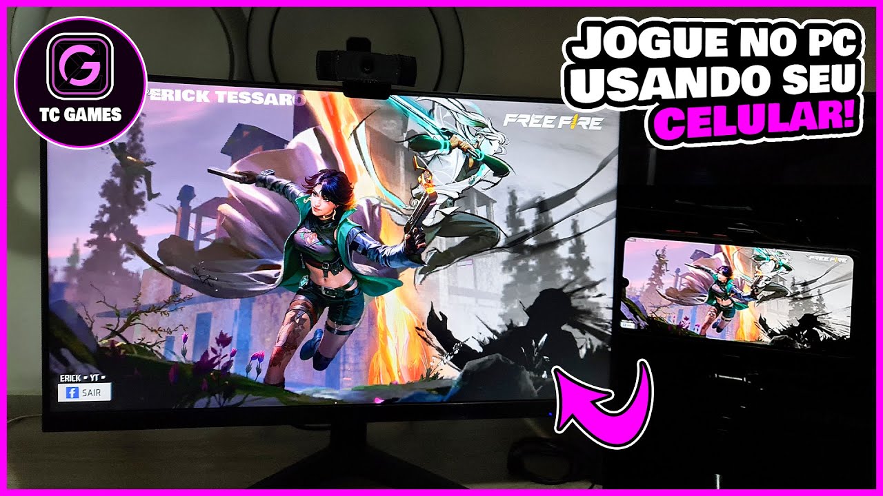 JOGUE NO PC USANDO SEU CELULAR COM O (TC GAMES) NOVA VERSÃO